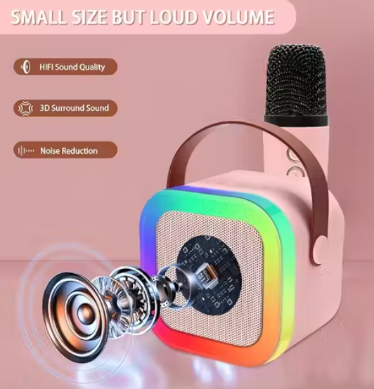 Melody Pop Box Bluetooth Speaker with Karaoke